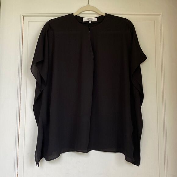 Drapey Black Blouse By Crosby By Mollie Burch - Picture 2 of 7